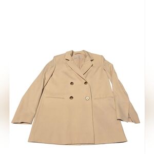Oak + Fort Double Breasted Blazer Cream EUC Size XXS